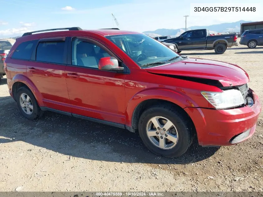 2009 Dodge Journey Sxt VIN: 3D4GG57B29T514448 Lot: 40475559