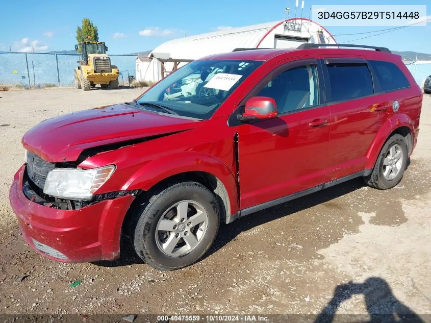 2009 Dodge Journey Sxt VIN: 3D4GG57B29T514448 Lot: 40475559