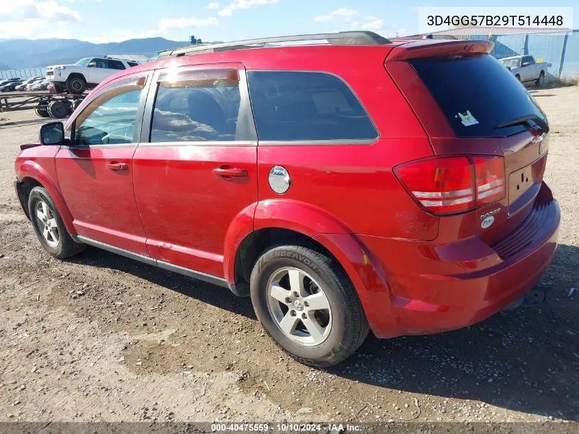 2009 Dodge Journey Sxt VIN: 3D4GG57B29T514448 Lot: 40475559