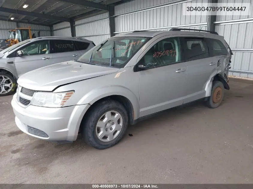 2009 Dodge Journey Se VIN: 3D4GG47B99T604447 Lot: 40508973