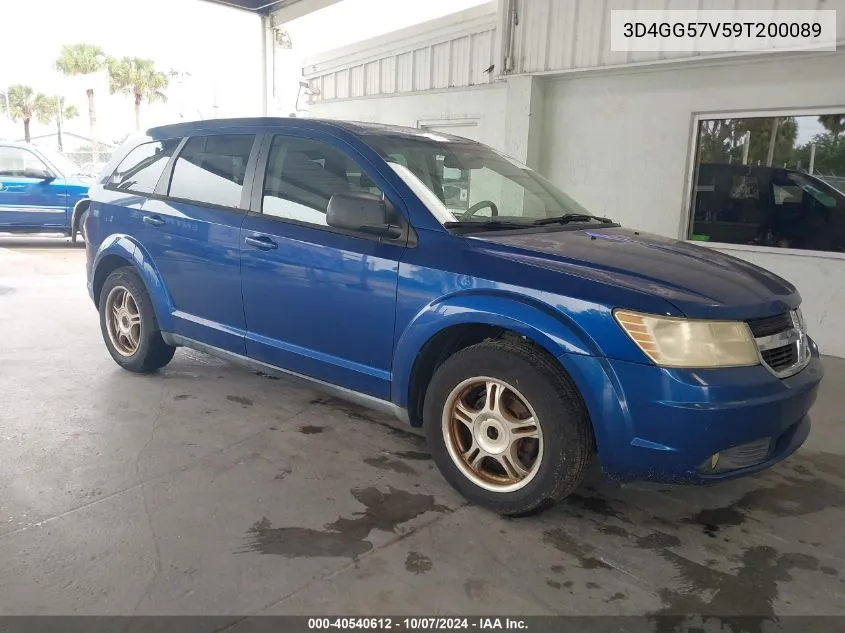 2009 Dodge Journey Sxt VIN: 3D4GG57V59T200089 Lot: 40540612