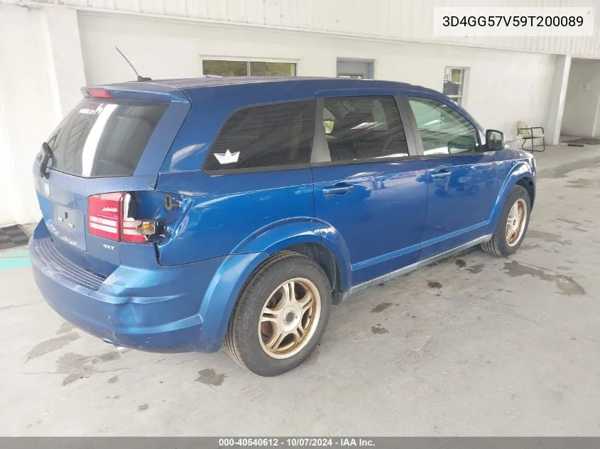 2009 Dodge Journey Sxt VIN: 3D4GG57V59T200089 Lot: 40540612