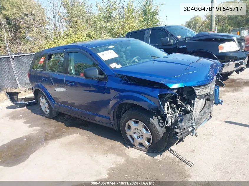 2009 Dodge Journey Se VIN: 3D4GG47B19T545717 Lot: 40570744