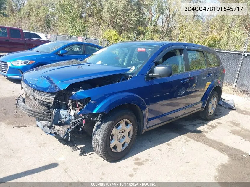 2009 Dodge Journey Se VIN: 3D4GG47B19T545717 Lot: 40570744