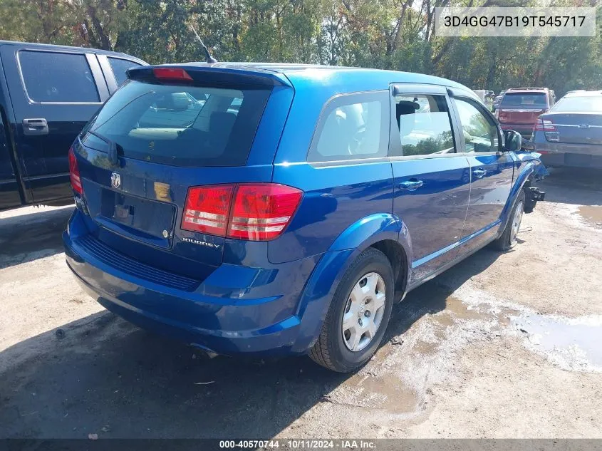 2009 Dodge Journey Se VIN: 3D4GG47B19T545717 Lot: 40570744