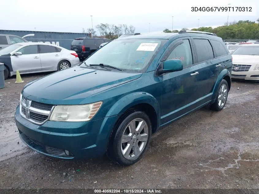 2009 Dodge Journey R/T VIN: 3D4GG67V99T170312 Lot: 40592204