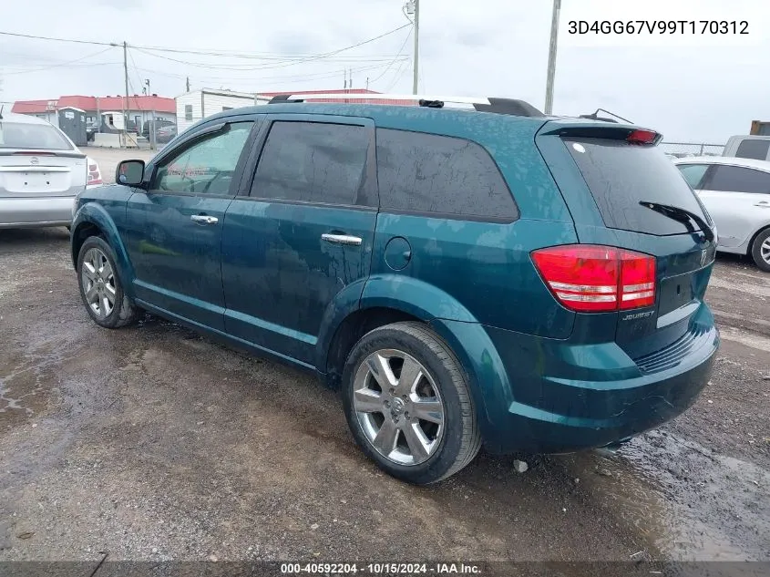 2009 Dodge Journey R/T VIN: 3D4GG67V99T170312 Lot: 40592204