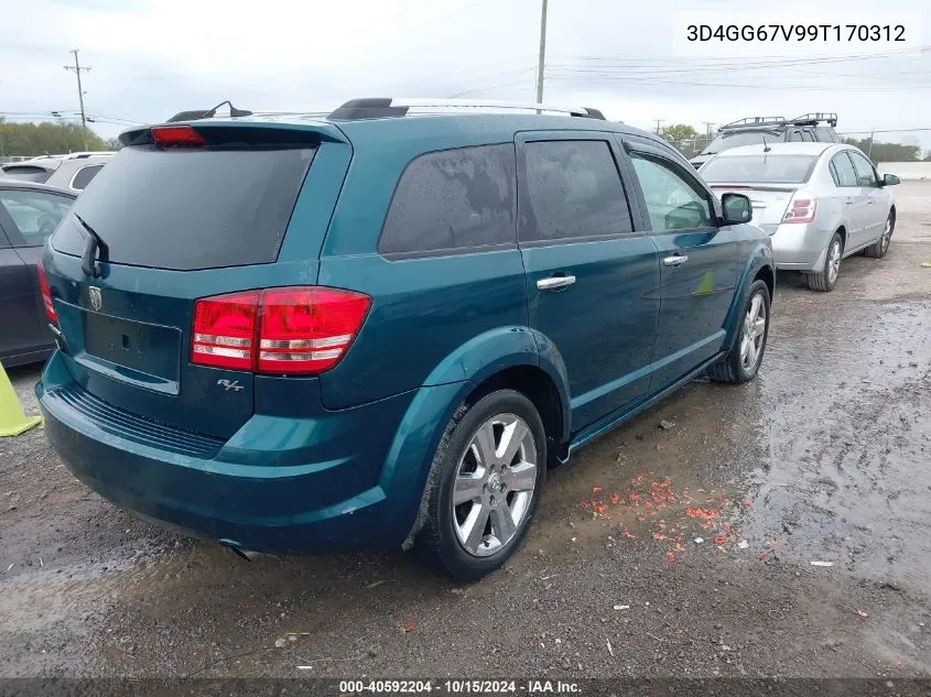 2009 Dodge Journey R/T VIN: 3D4GG67V99T170312 Lot: 40592204