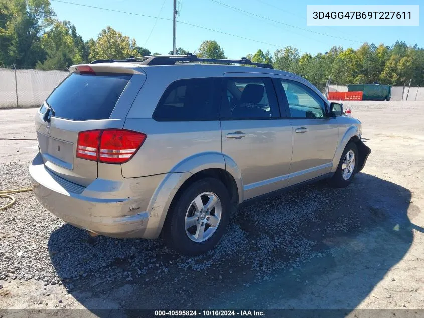 2009 Dodge Journey Se VIN: 3D4GG47B69T227611 Lot: 40595824