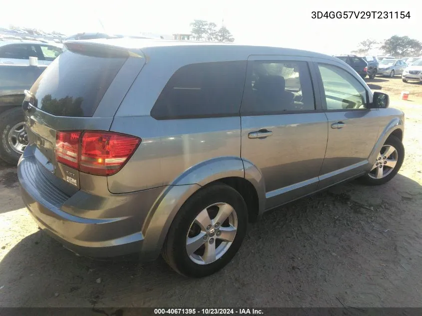 2009 Dodge Journey Sxt VIN: 3D4GG57V29T231154 Lot: 40671395