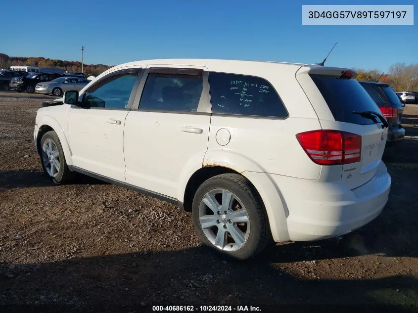 3D4GG57V89T597197 2009 Dodge Journey Sxt