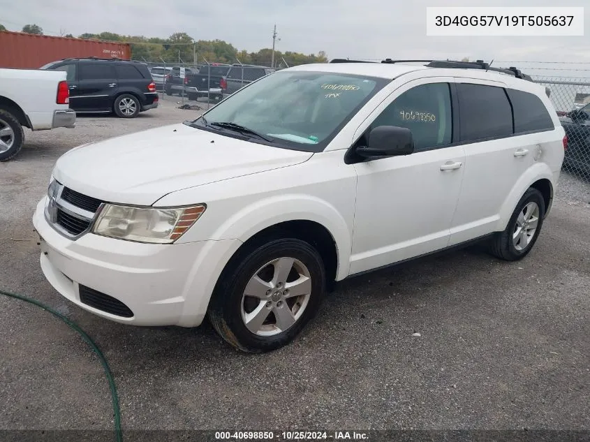 2009 Dodge Journey Sxt VIN: 3D4GG57V19T505637 Lot: 40698850