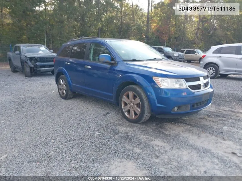 2009 Dodge Journey R/T VIN: 3D4GG67V19T611186 Lot: 40704938