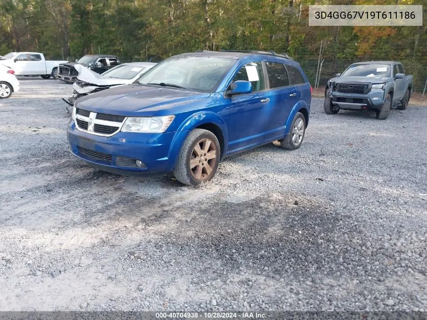 2009 Dodge Journey R/T VIN: 3D4GG67V19T611186 Lot: 40704938