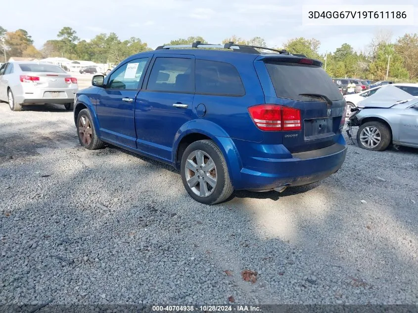 2009 Dodge Journey R/T VIN: 3D4GG67V19T611186 Lot: 40704938