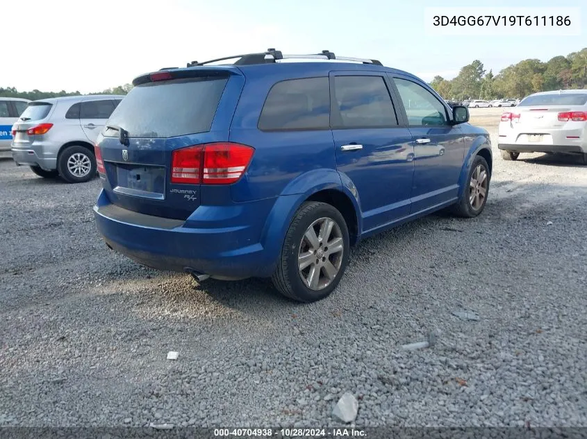 2009 Dodge Journey R/T VIN: 3D4GG67V19T611186 Lot: 40704938