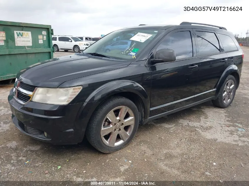 2009 Dodge Journey Sxt VIN: 3D4GG57V49T216624 Lot: 40739811