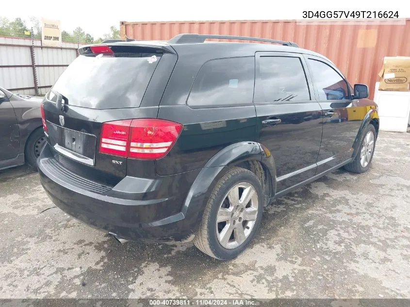 2009 Dodge Journey Sxt VIN: 3D4GG57V49T216624 Lot: 40739811