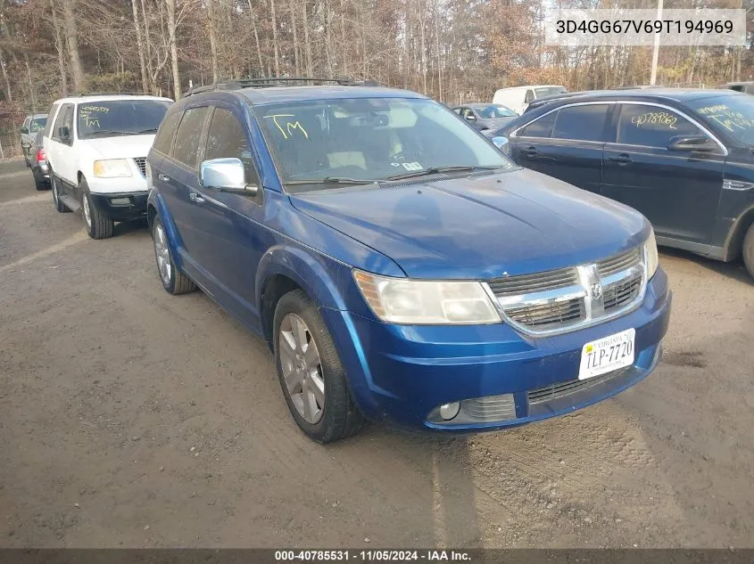 2009 Dodge Journey R/T VIN: 3D4GG67V69T194969 Lot: 40785531