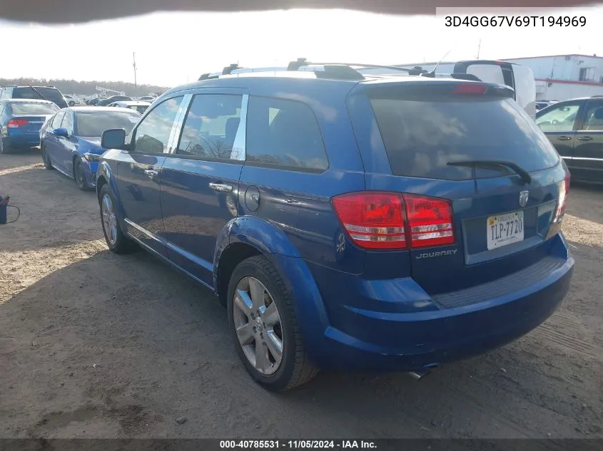 2009 Dodge Journey R/T VIN: 3D4GG67V69T194969 Lot: 40785531