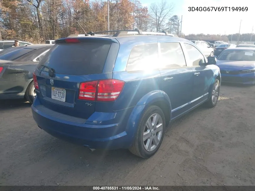 2009 Dodge Journey R/T VIN: 3D4GG67V69T194969 Lot: 40785531