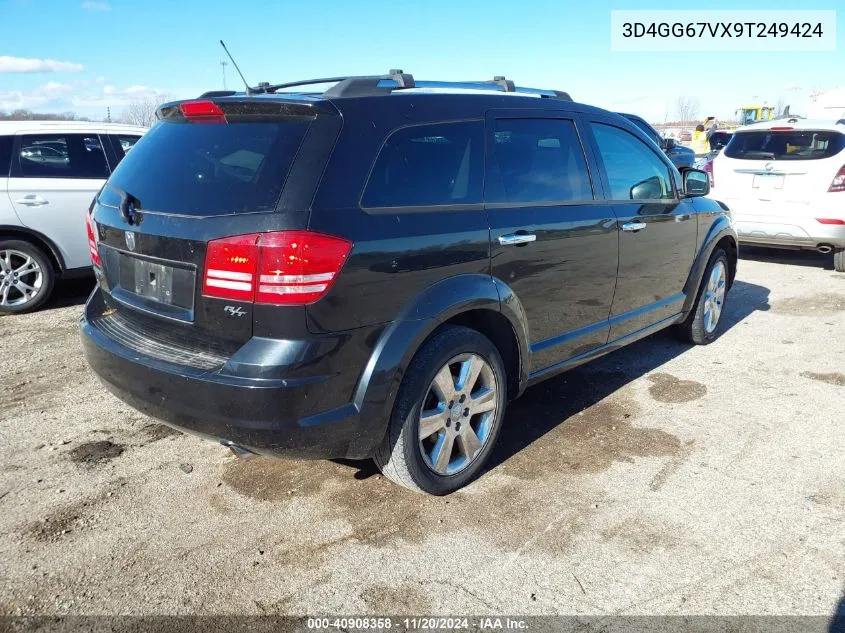 2009 Dodge Journey R/T VIN: 3D4GG67VX9T249424 Lot: 40908358