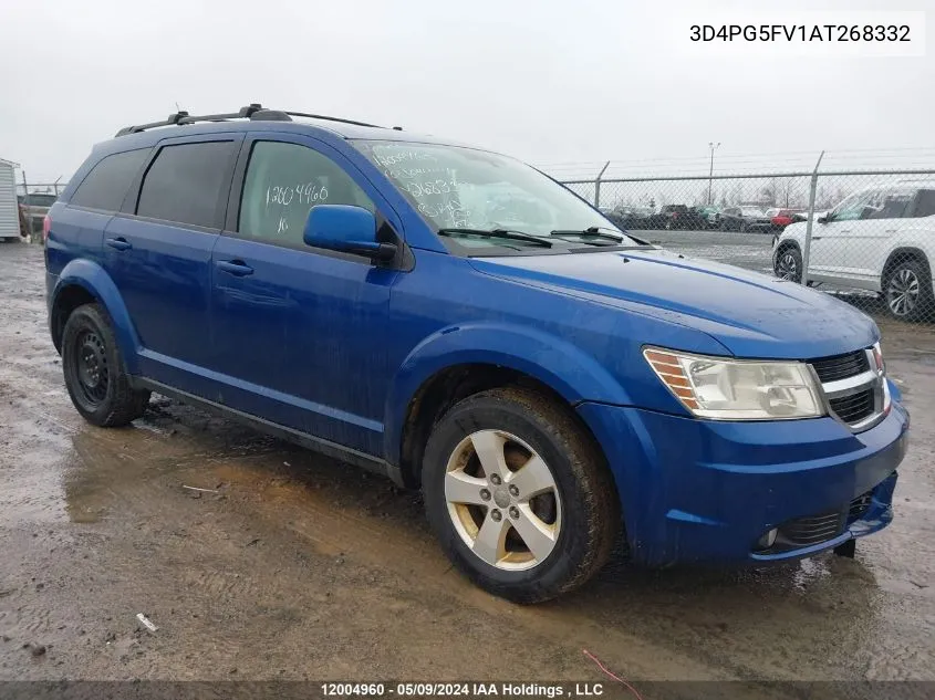 2010 Dodge Journey Sxt VIN: 3D4PG5FV1AT268332 Lot: 12004960