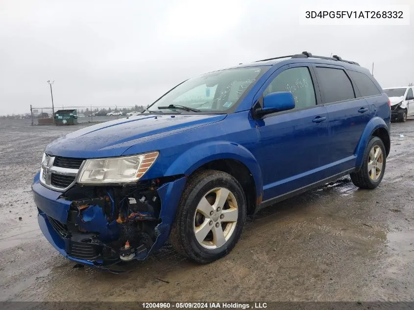 2010 Dodge Journey Sxt VIN: 3D4PG5FV1AT268332 Lot: 12004960