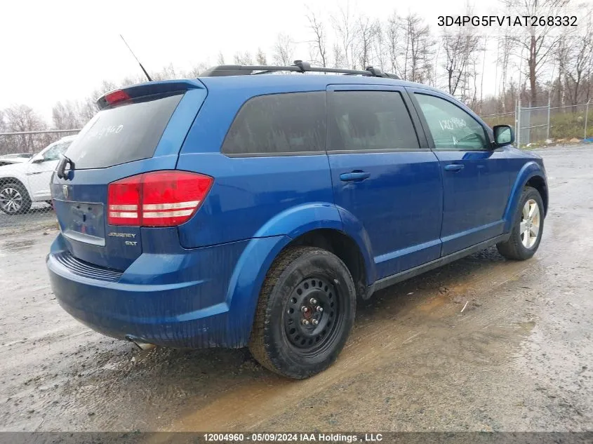 3D4PG5FV1AT268332 2010 Dodge Journey Sxt