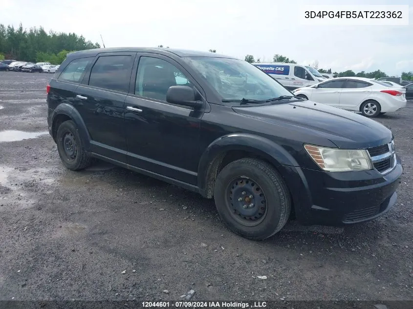 2010 Dodge Journey Se VIN: 3D4PG4FB5AT223362 Lot: 12044601