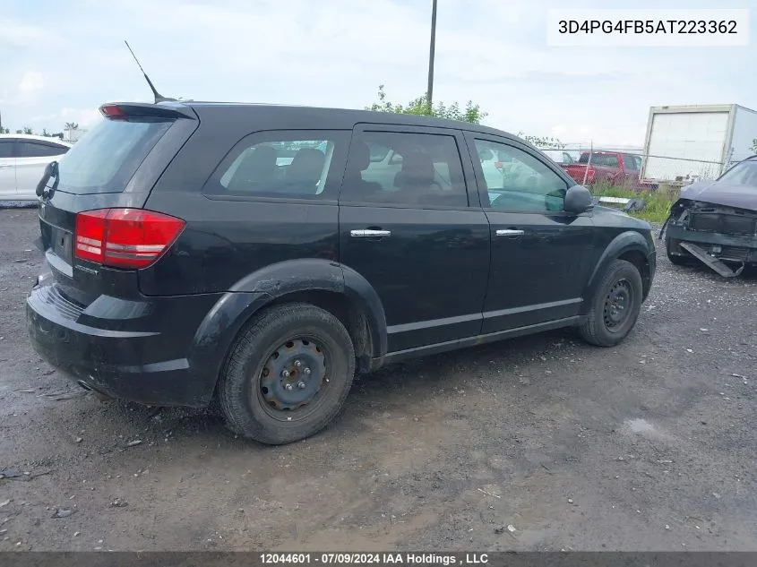 2010 Dodge Journey Se VIN: 3D4PG4FB5AT223362 Lot: 12044601