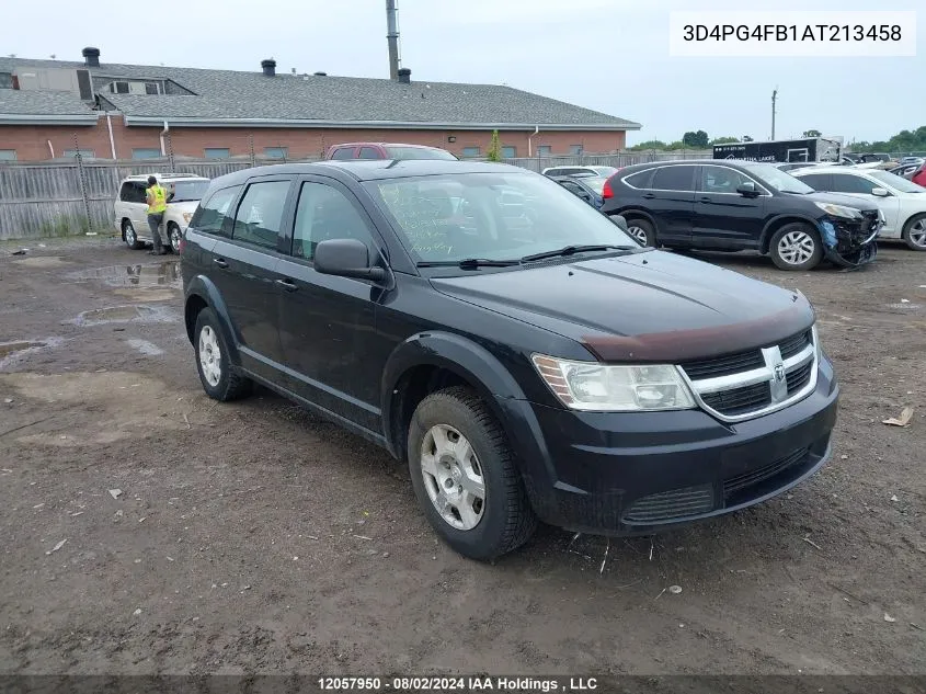 2010 Dodge Journey Se VIN: 3D4PG4FB1AT213458 Lot: 12057950