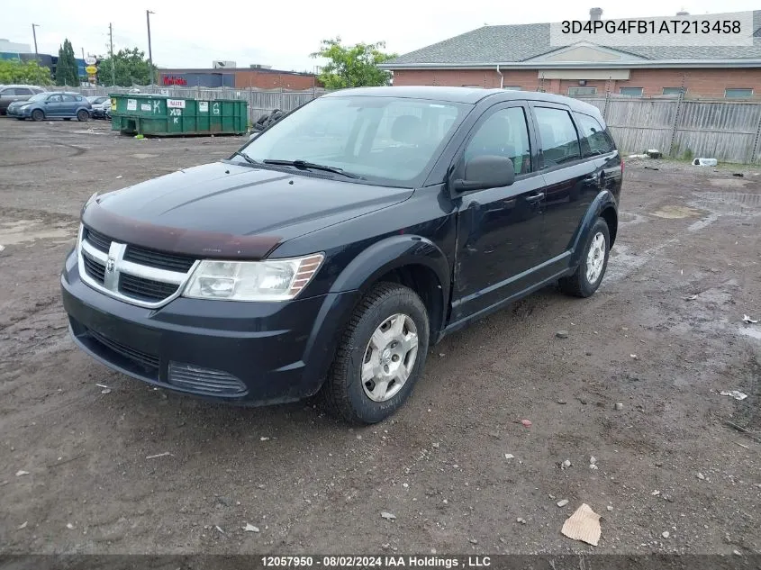 2010 Dodge Journey Se VIN: 3D4PG4FB1AT213458 Lot: 12057950