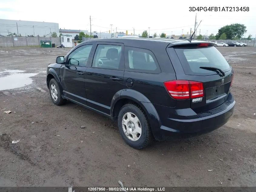 2010 Dodge Journey Se VIN: 3D4PG4FB1AT213458 Lot: 12057950