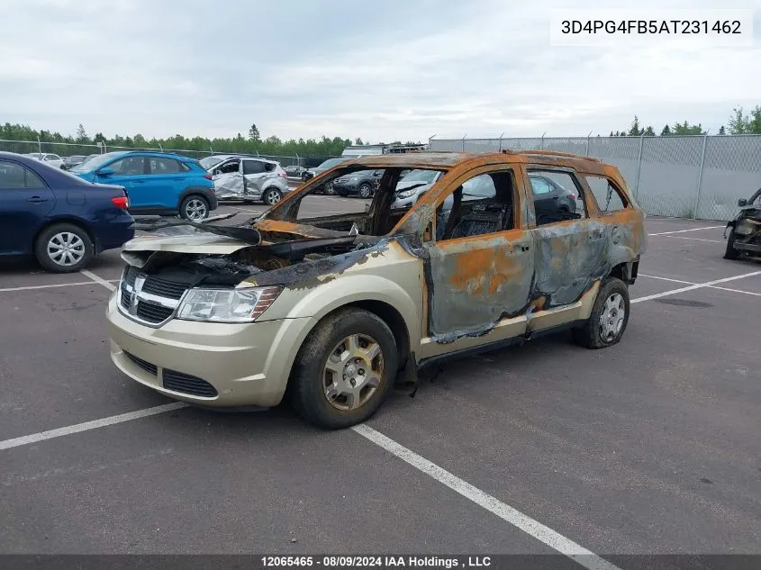 2010 Dodge Journey Se VIN: 3D4PG4FB5AT231462 Lot: 12065465