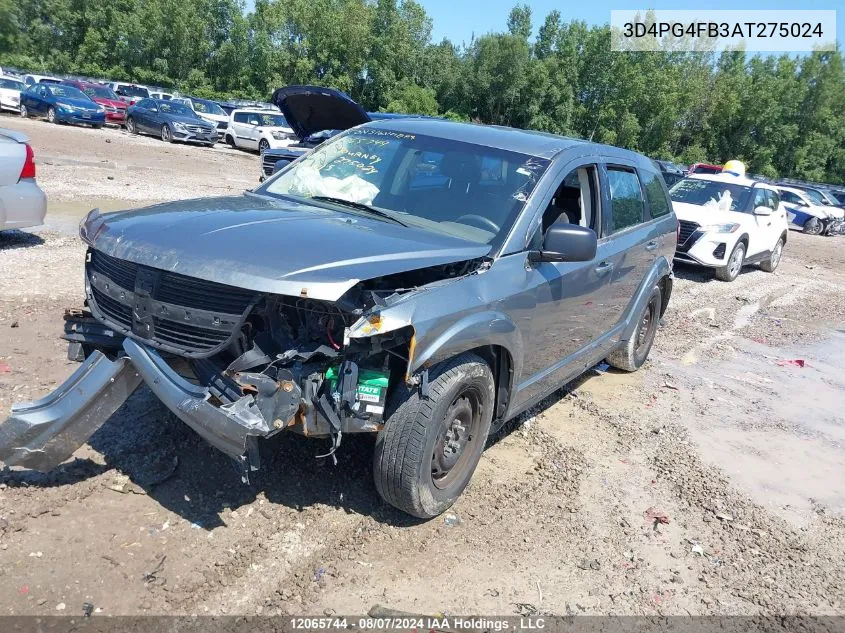 2010 Dodge Journey Se VIN: 3D4PG4FB3AT275024 Lot: 12065744