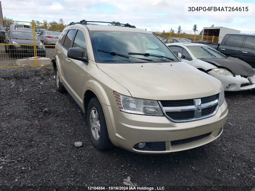 3D4PG4FB4AT264615 2010 Dodge Journey Se