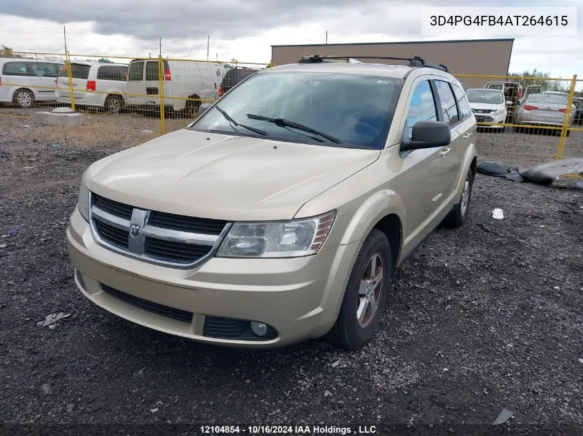 3D4PG4FB4AT264615 2010 Dodge Journey Se