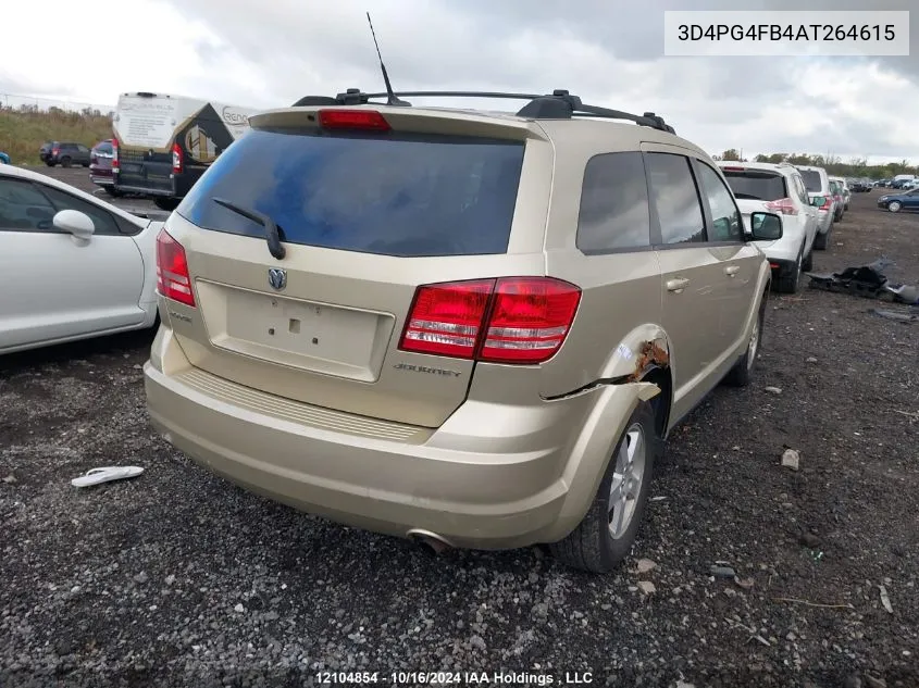 3D4PG4FB4AT264615 2010 Dodge Journey Se