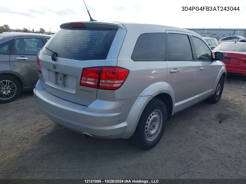 2010 Dodge Journey Se VIN: 3D4PG4FB3AT243044 Lot: 12121055