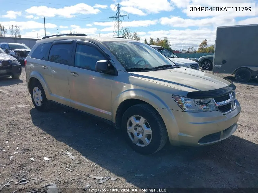 2010 Dodge Journey Se VIN: 3D4PG4FBXAT111799 Lot: 12127755