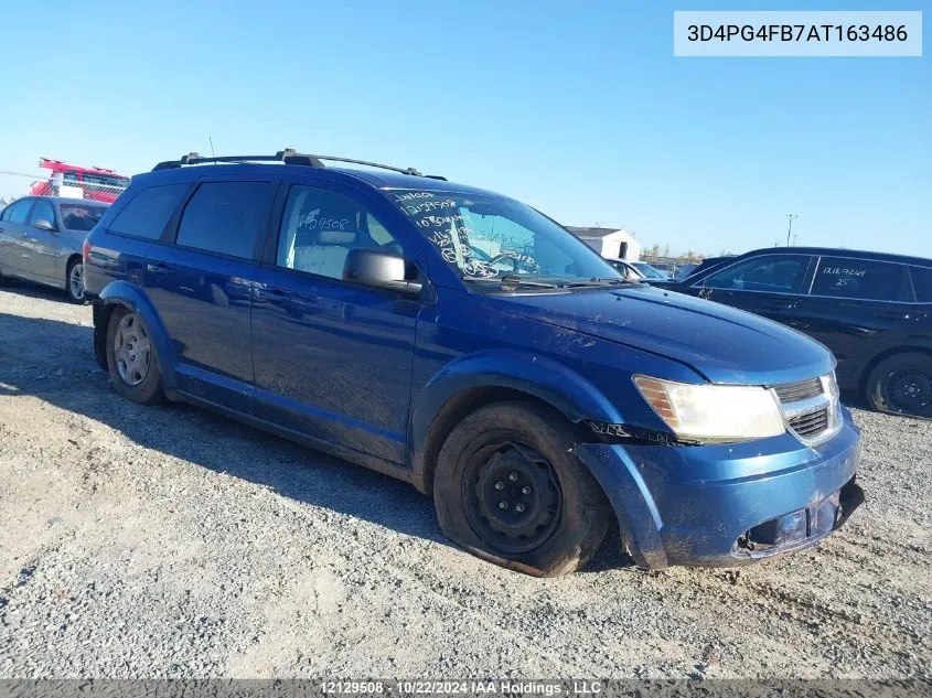 2010 Dodge Journey Se VIN: 3D4PG4FB7AT163486 Lot: 12129508