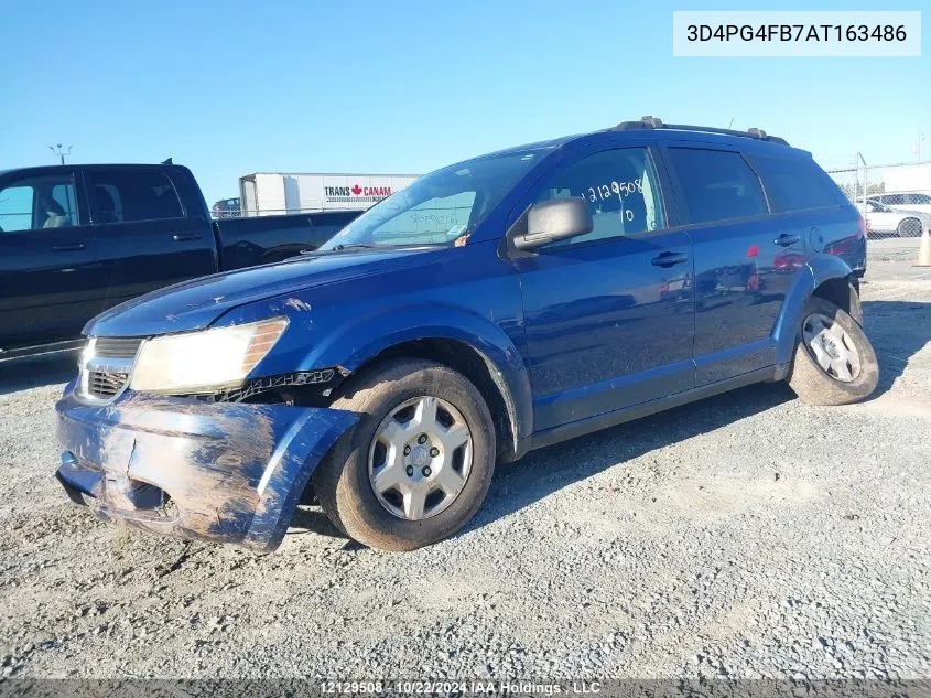 2010 Dodge Journey Se VIN: 3D4PG4FB7AT163486 Lot: 12129508