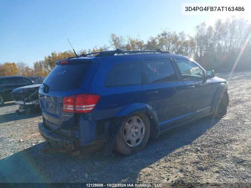 2010 Dodge Journey Se VIN: 3D4PG4FB7AT163486 Lot: 12129508