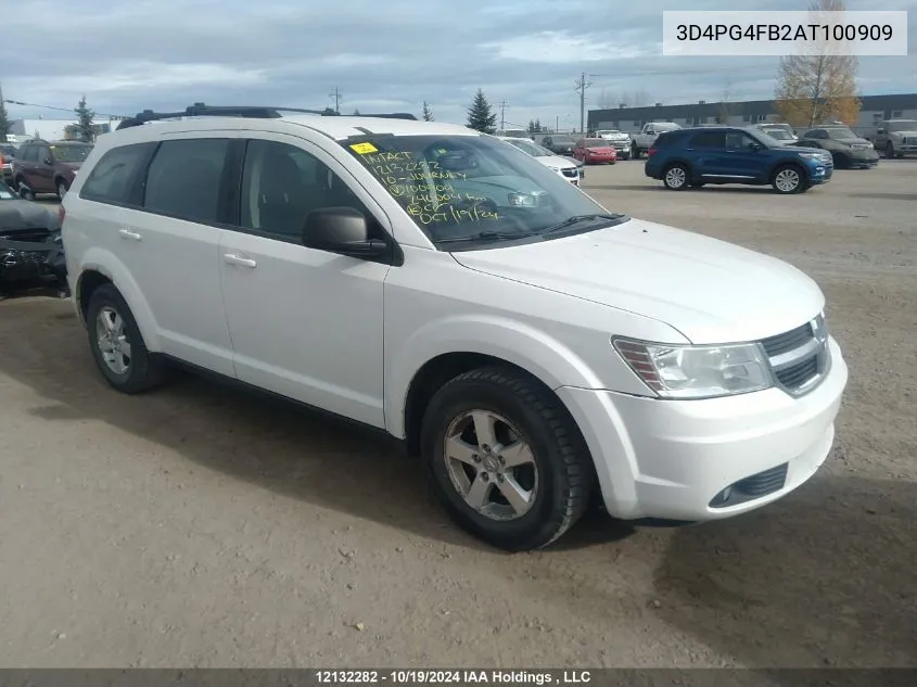 2010 Dodge Journey Se VIN: 3D4PG4FB2AT100909 Lot: 12132282