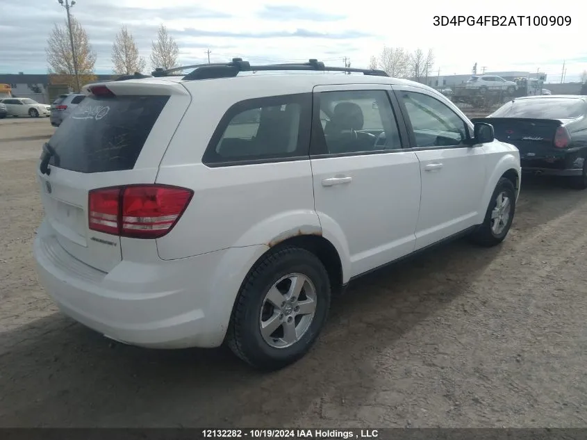 2010 Dodge Journey Se VIN: 3D4PG4FB2AT100909 Lot: 12132282