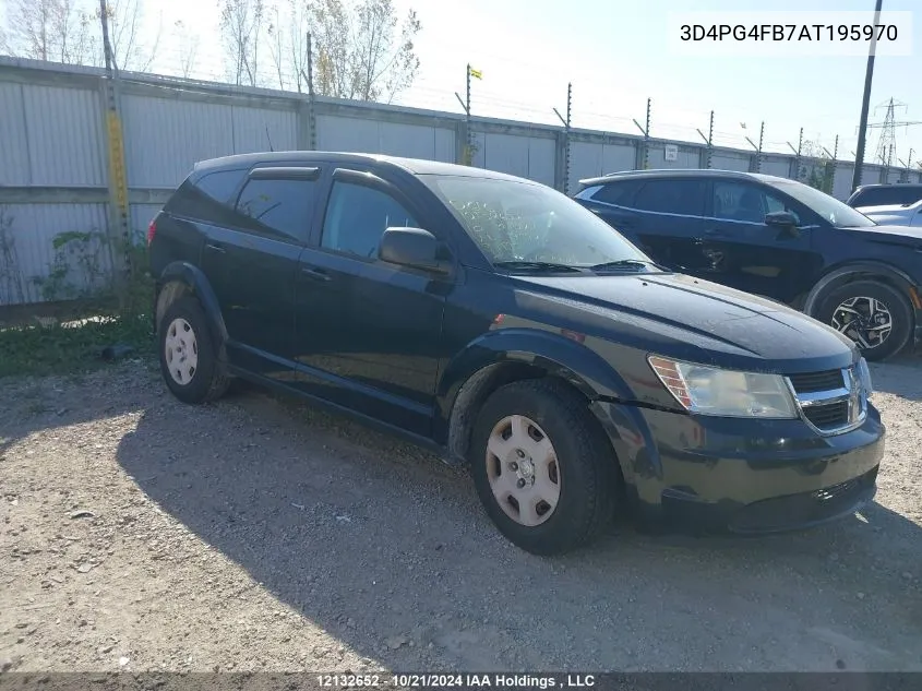 2010 Dodge Journey Se VIN: 3D4PG4FB7AT195970 Lot: 12132652