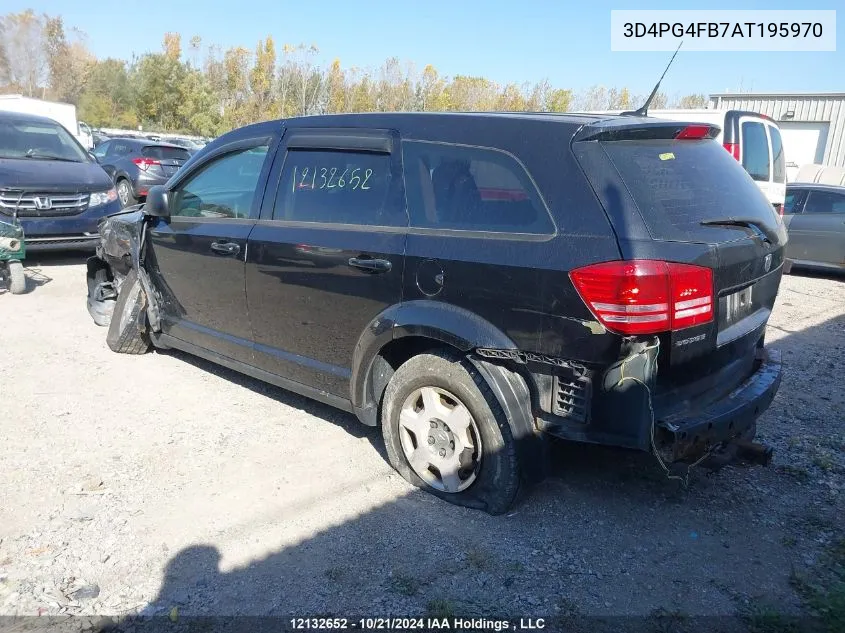 2010 Dodge Journey Se VIN: 3D4PG4FB7AT195970 Lot: 12132652