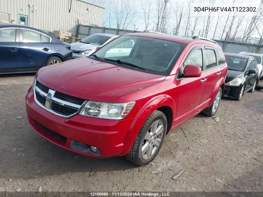 3D4PH6FV4AT122302 2010 Dodge Journey R/T