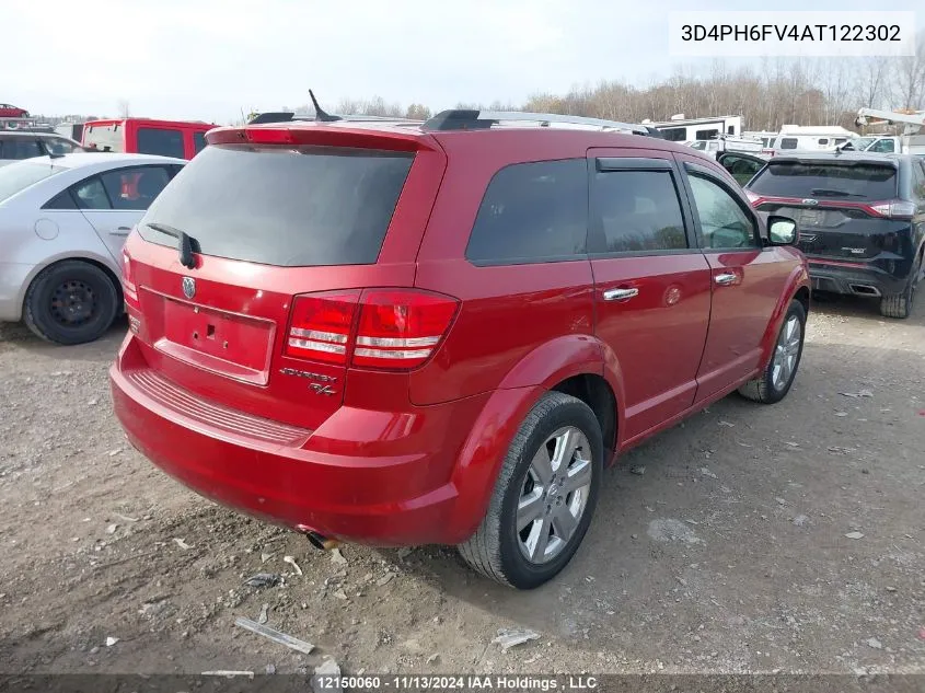 3D4PH6FV4AT122302 2010 Dodge Journey R/T